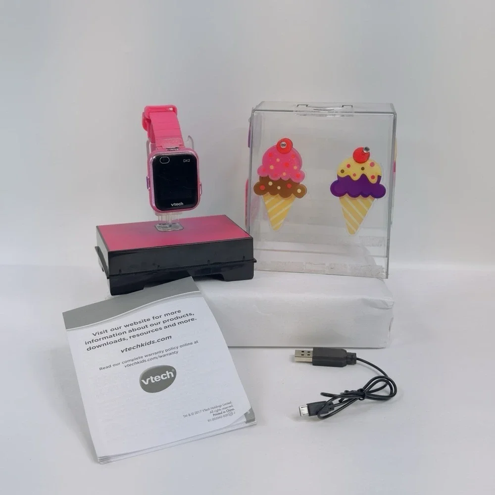 VTech Kidizoom Smartwatch DX2 - Pink‎ (Tested Working)